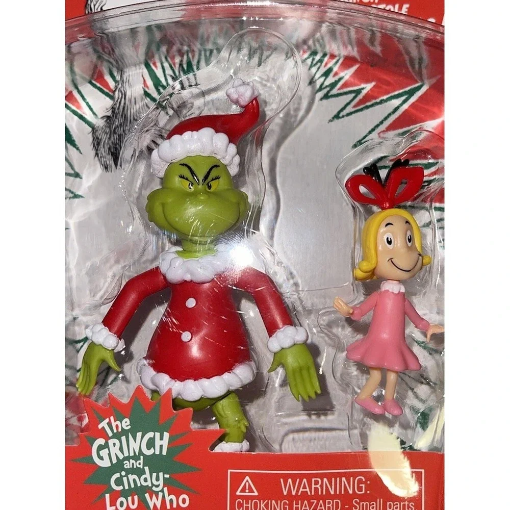 Culturefly How The Grinch Stole Christmas GRINCH & CINDY-LOU WHO Figures 2Pk
